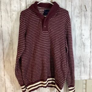 American Eagle Outfitters Sweater Mens M Athletic Fit Shawl Collar Wool Blend